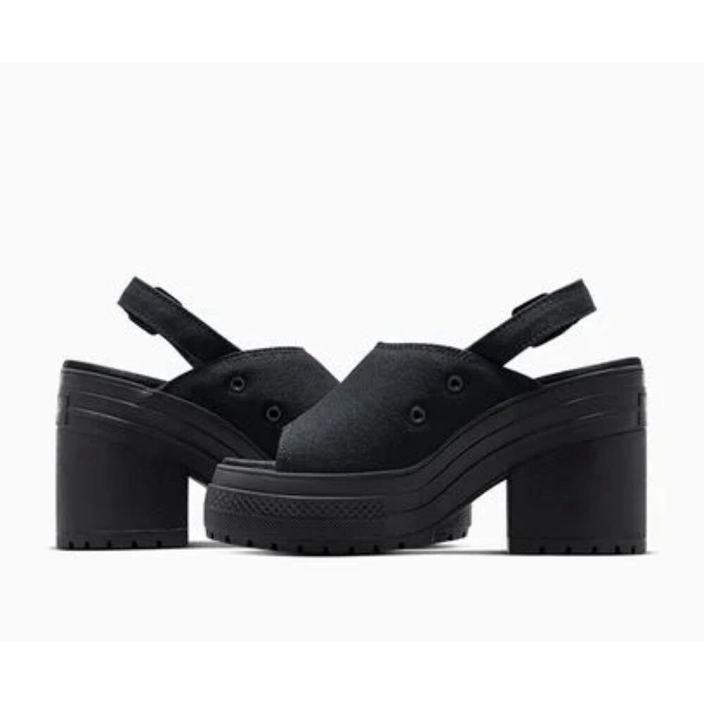 Converse Chuck 70 De Luxe Sandal Heel Black - A12567C Size 7.5 - Picture 3 of 9